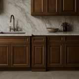 CASAINC 12" Dark Caramel Kitchen Base Cabinet with Drawer