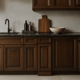 CASAINC 12" Dark Caramel Kitchen Base Cabinet with Drawer