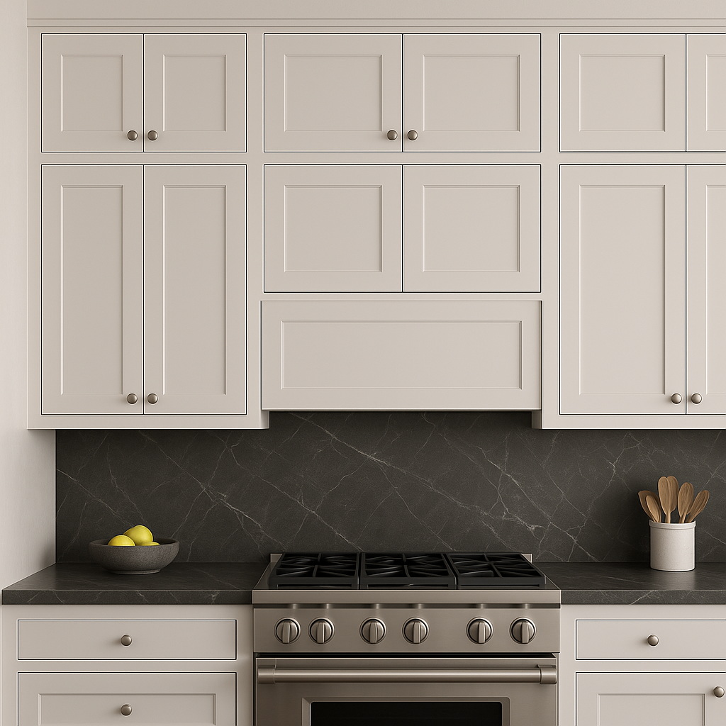 HOMEIBRO Shaker Dove Plywood Wall Bridge Cabinet - 36x24x18 Inches