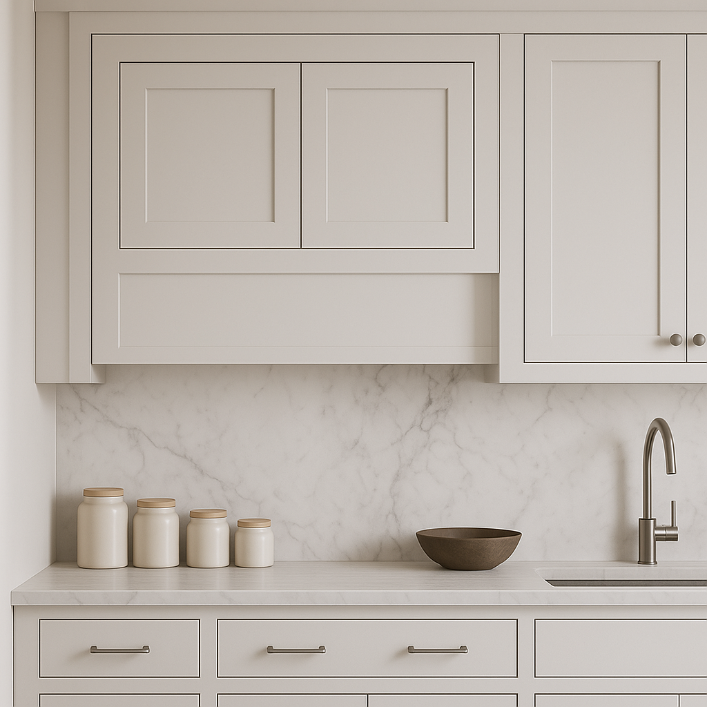 Design House Brookings Shaker 2-Door Bridge Wall Kitchen Cabinet in White