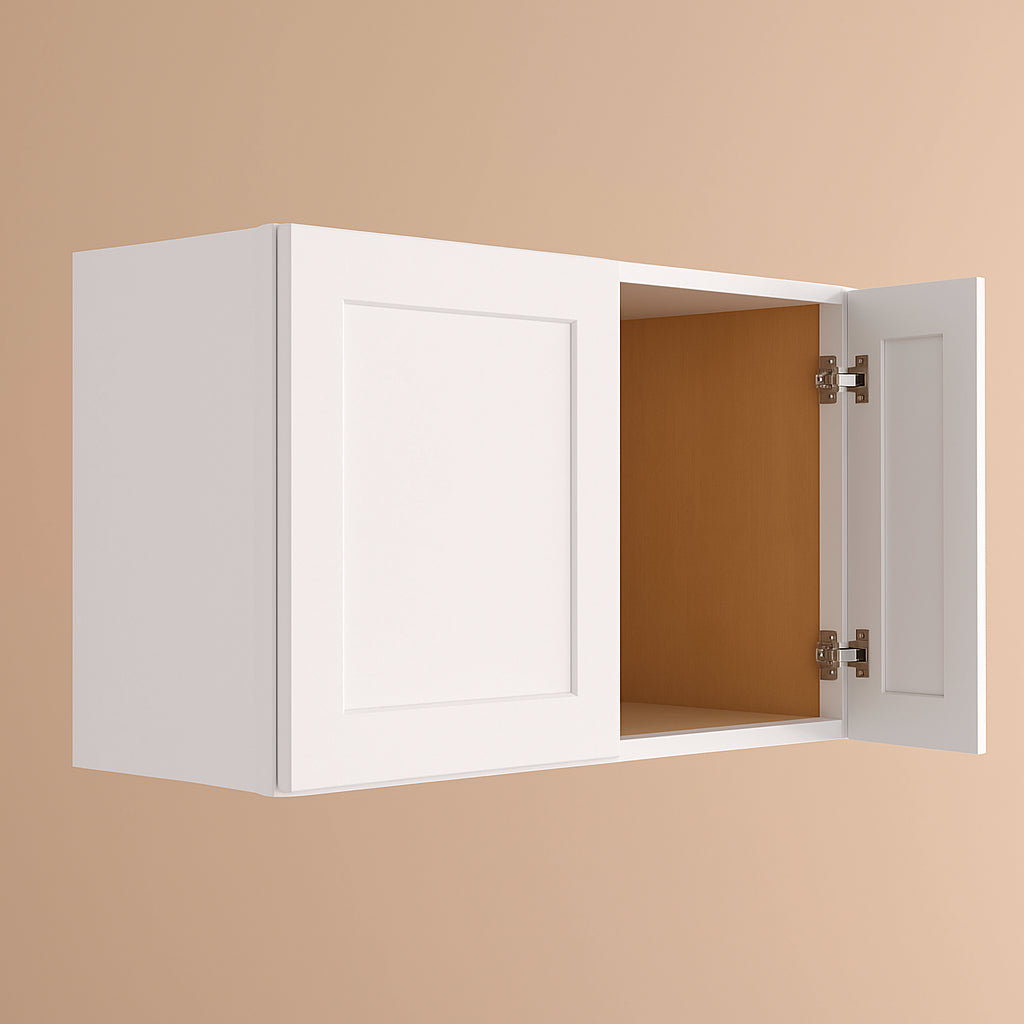 HOMEIBRO Shaker Dove Plywood Wall Bridge Cabinet - 36x24x18 Inches