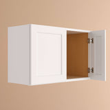HOMEIBRO Shaker Dove Plywood Wall Bridge Cabinet - 36x24x18 Inches