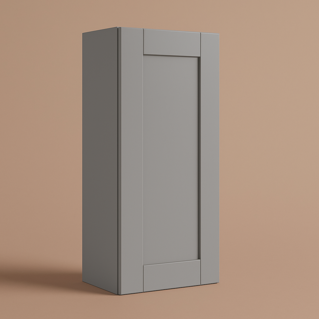 MILL'S PRIDE Richmond Vesuvius Gray Plywood Shaker Wall Kitchen Cabinet