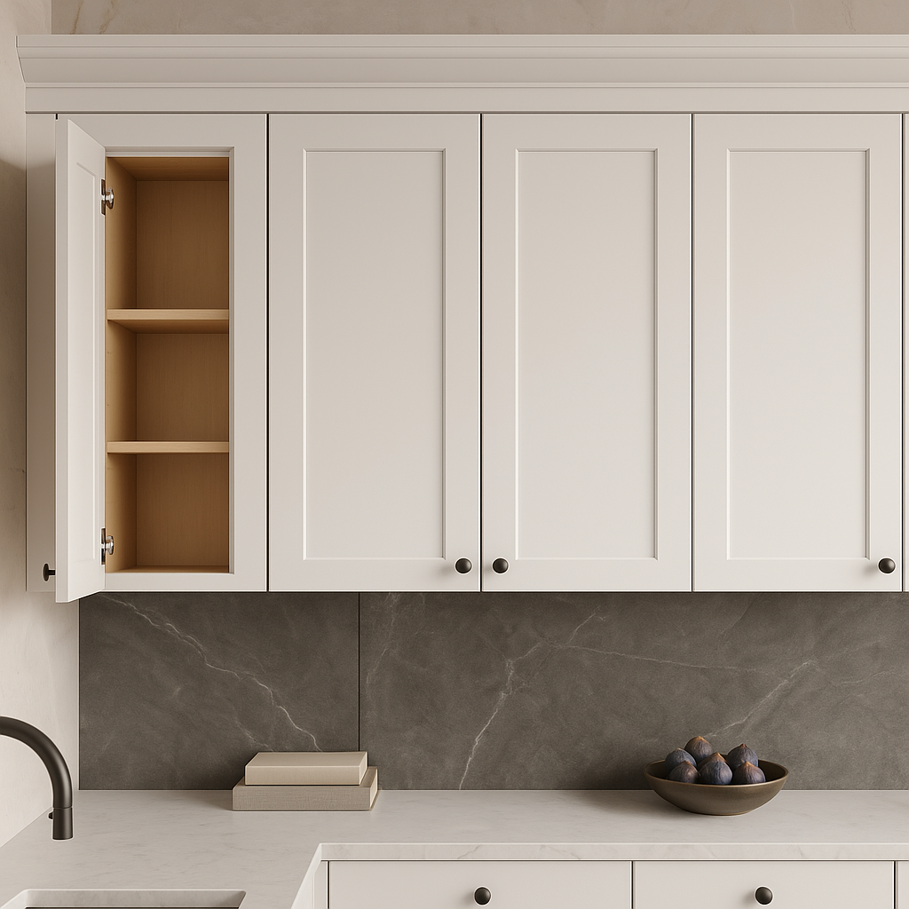 HOMLUX Ready to Assemble Wall Kitchen Cabinet in Shaker White, 15 in. W x 12 in. D x 36 in. H