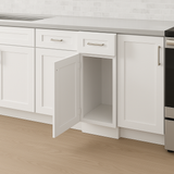 CASAINC White Shaker Floor Base Kitchen Cabinet with Drawer