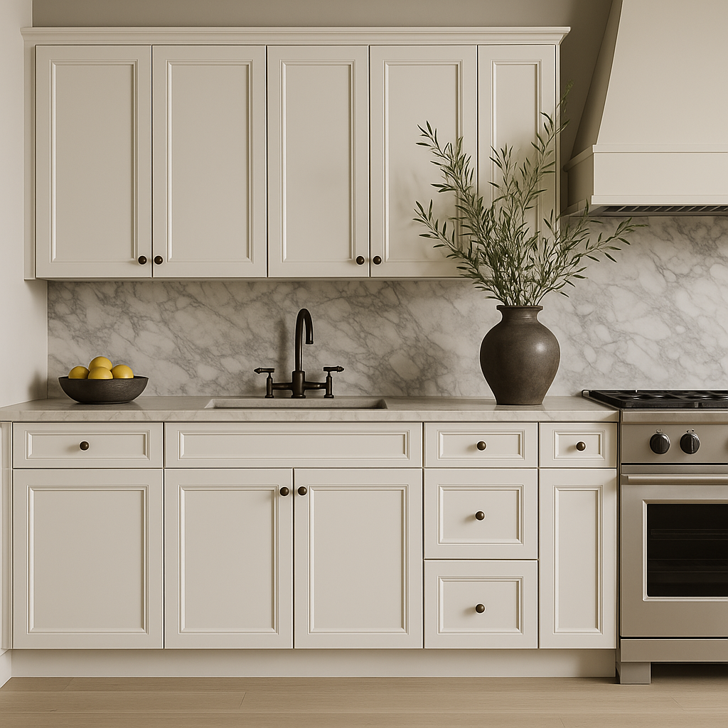 LIFEART CABINETRY Newport Ready to Assemble Base Cabinet with 1-Door and 1-Drawer in Classic White