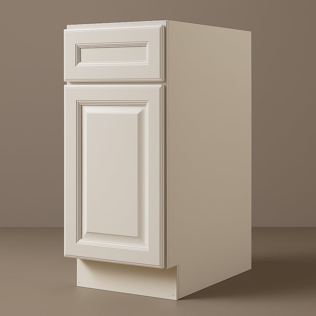 LIFEART CABINETRY Newport Ready to Assemble Base Cabinet with 1-Door and 1-Drawer in Classic White