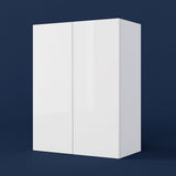 Cambridge Radiance Ready-to-Assemble Slab Wall Kitchen Cabinet in White Gloss