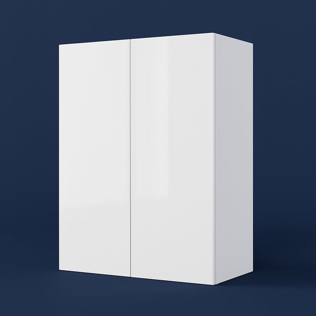 Cambridge Radiance Ready-to-Assemble Slab Wall Kitchen Cabinet in White Gloss