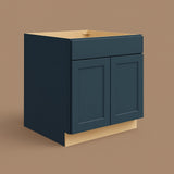 Hampton Bay Avondale Ink Blue Shaker Sink Base Cabinet, 36 in.