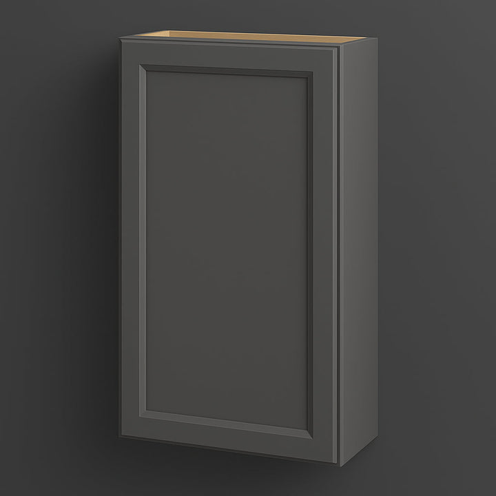 PELHAM & WHITE Keyport Shaker Wall Kitchen Cabinet, Charcoal Gray, 24x12x42 in.