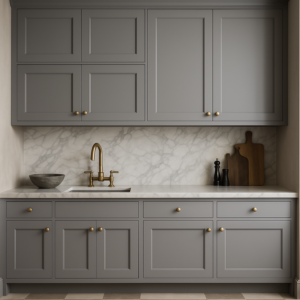 HOMEIBRO Newport Shaker Style Wall Kitchen Cabinet - 33x24x15 Inches