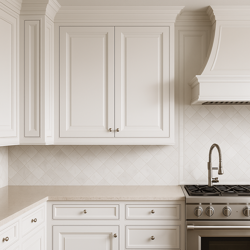 HOMEIBRO 27-in White Plywood Wall Kitchen Cabinet
