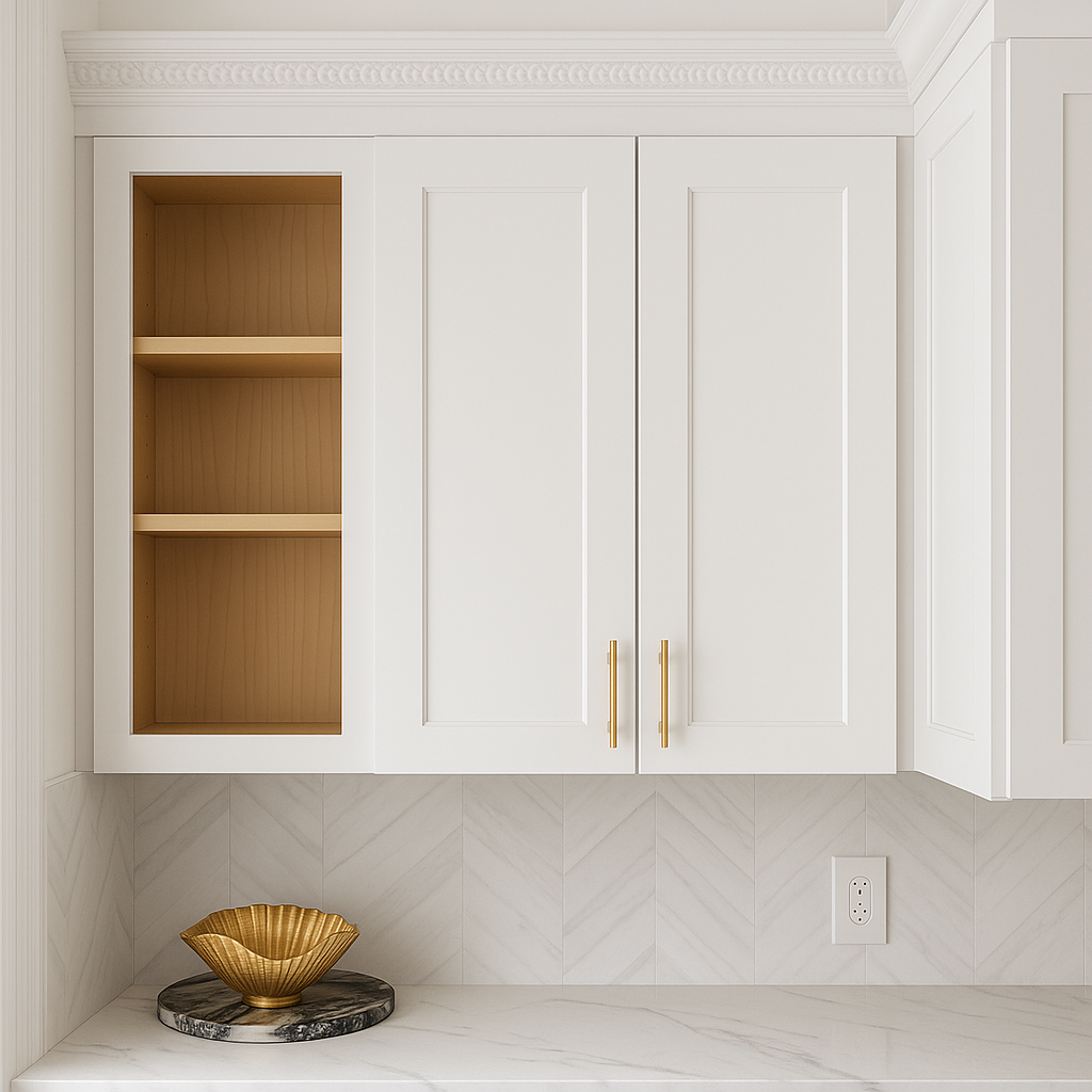 HOMLUX Shaker White Ready-to-Assemble Wall Kitchen Cabinet, 27 in. W x 12 in. D x 30 in. H