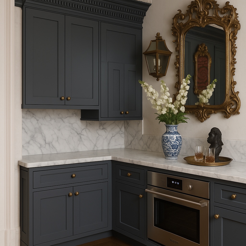 MILL'S PRIDE Richmond Venetian Onyx Plywood Shaker Wall Kitchen Cabinet, 30x12x30