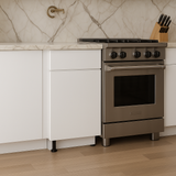 Cambridge Radiance Ready to Assemble Slab Base Kitchen Cabinet in White Gloss