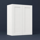 Cambridge Everest Shaker Wall Kitchen Cabinet, 27x12x36, White