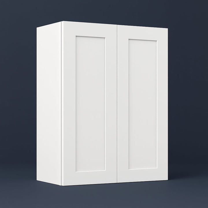 Cambridge Everest Shaker Wall Kitchen Cabinet, 27x12x36, White