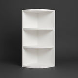 Bremen Cabinetry Shaker Wall End Open Shelf Cabinet in White