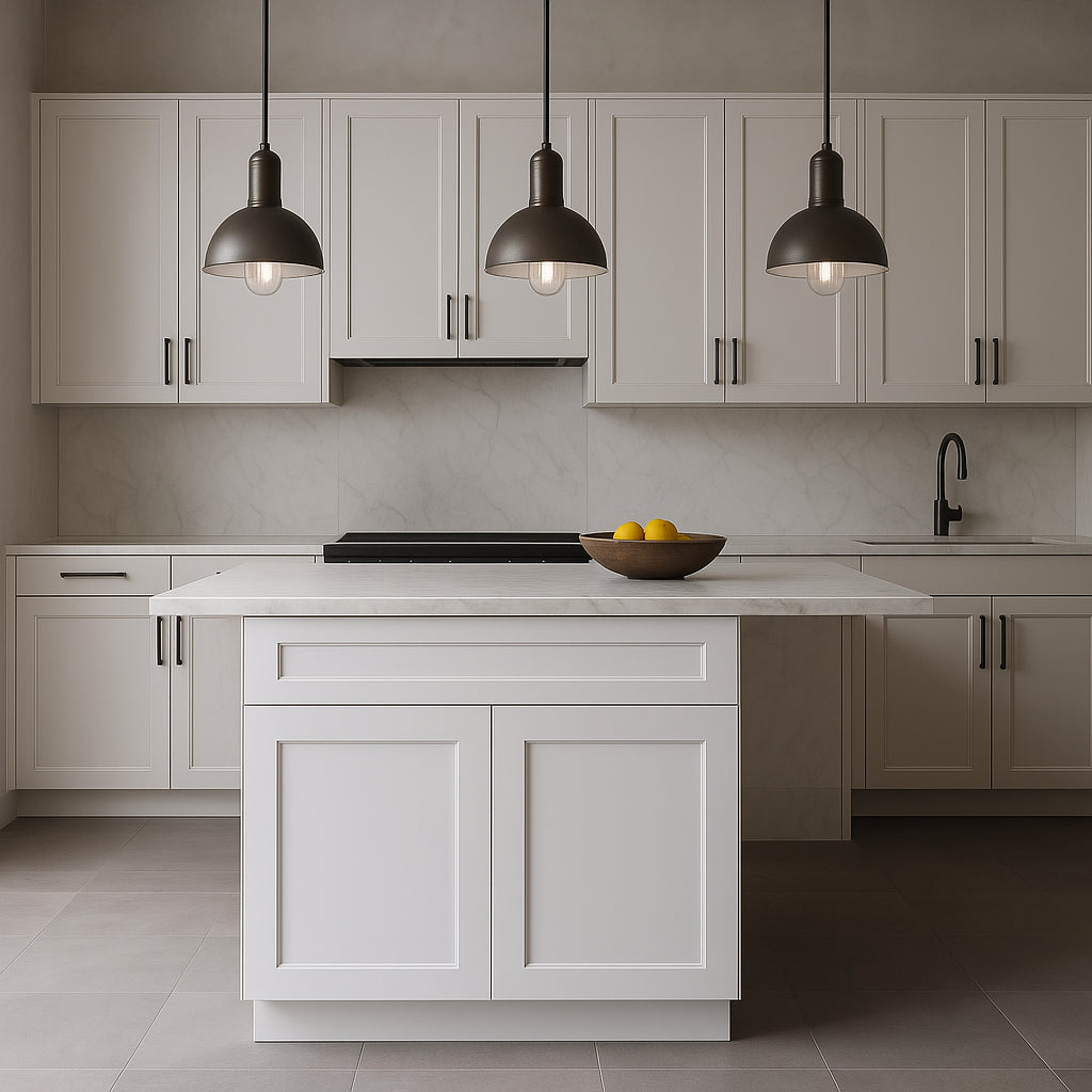 Cambridge Everest 36 in. Shaker Sink Base Kitchen Cabinet in White