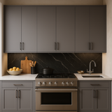 Cambridge Radiance Matte Grey Slab Wall Kitchen Cabinet - 36 in. W x 12 in. D x 36 in. H