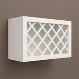 LIFEART CABINETRY Shaker Ready to Assemble Wall Wine Rack, 30 in. W x 18 in. H x 12 in. D, White