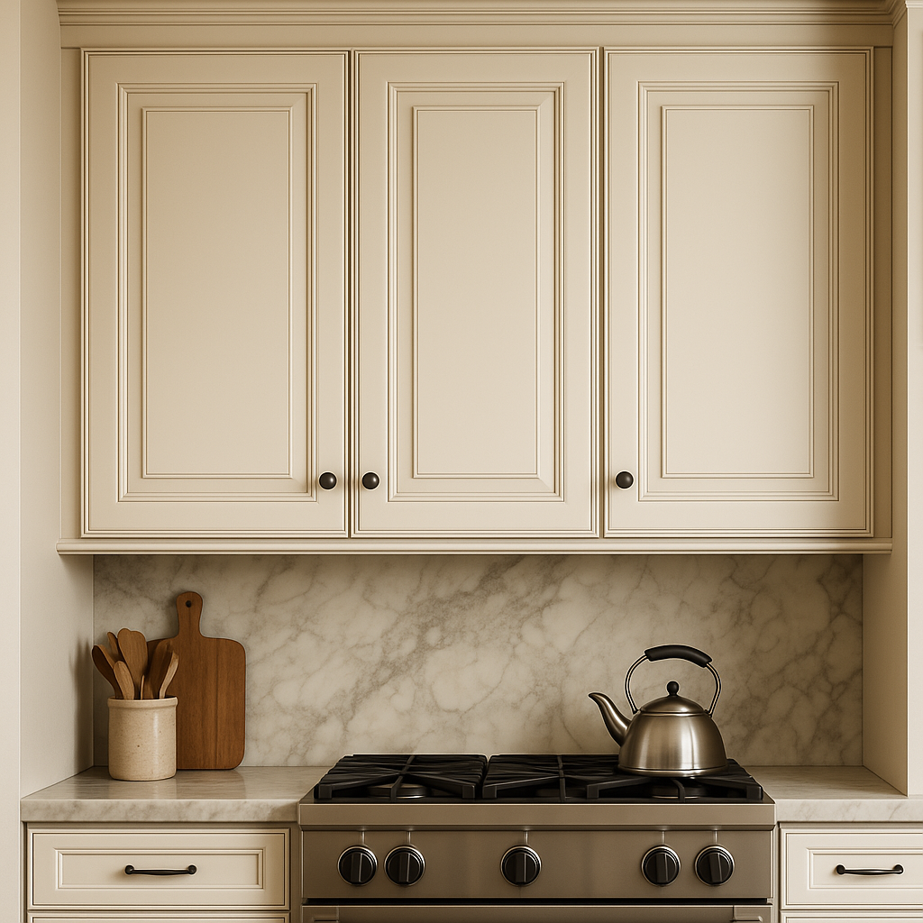 Plywell Antique White Double Door Wall Cabinet - Ready to Assemble