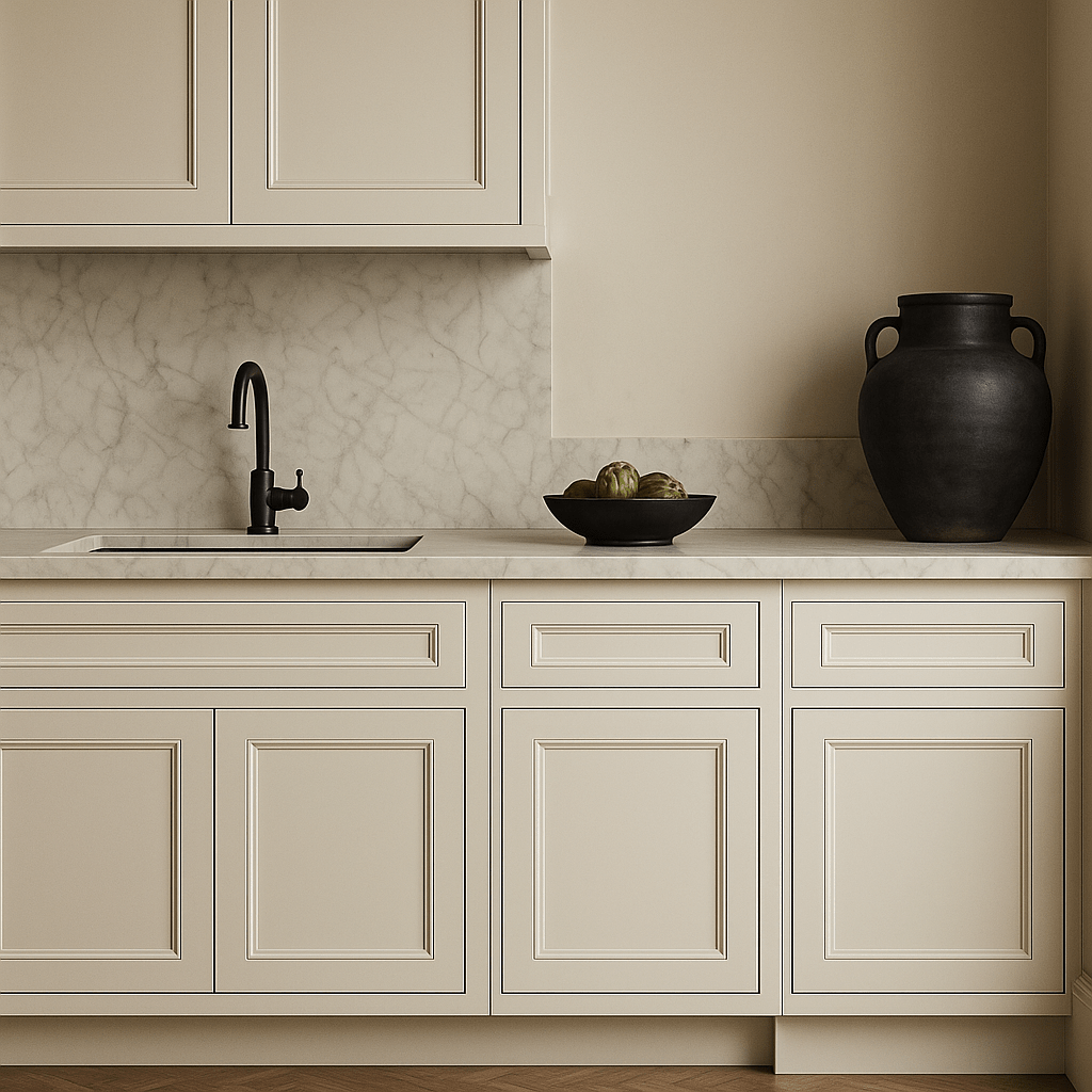 LIFEART CABINETRY Newport Ready to Assemble Base Cabinet with 1-Door and 1-Drawer in Classic White