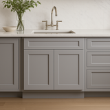 Plywell Shaker Sink Base Cabinet, Ready to Assemble, Gray