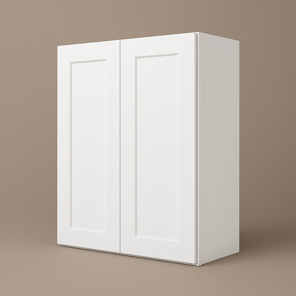HOMLUX Ready to Assemble Wall Kitchen Cabinet in Shaker White, 27 in. W x 12 in. D x 30 in. H