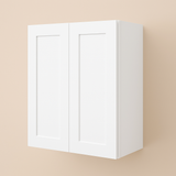Bremen Cabinetry Shaker Wall Cabinet with Adjustable Shelves, White