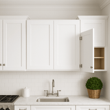 Bremen Cabinetry Shaker Wall Cabinet with Adjustable Shelves, White