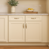 HOMEIBRO Newport Antique White Shaker Style Base Kitchen Cabinet - 33 in. W x 24 in. D x 34.5 in. H