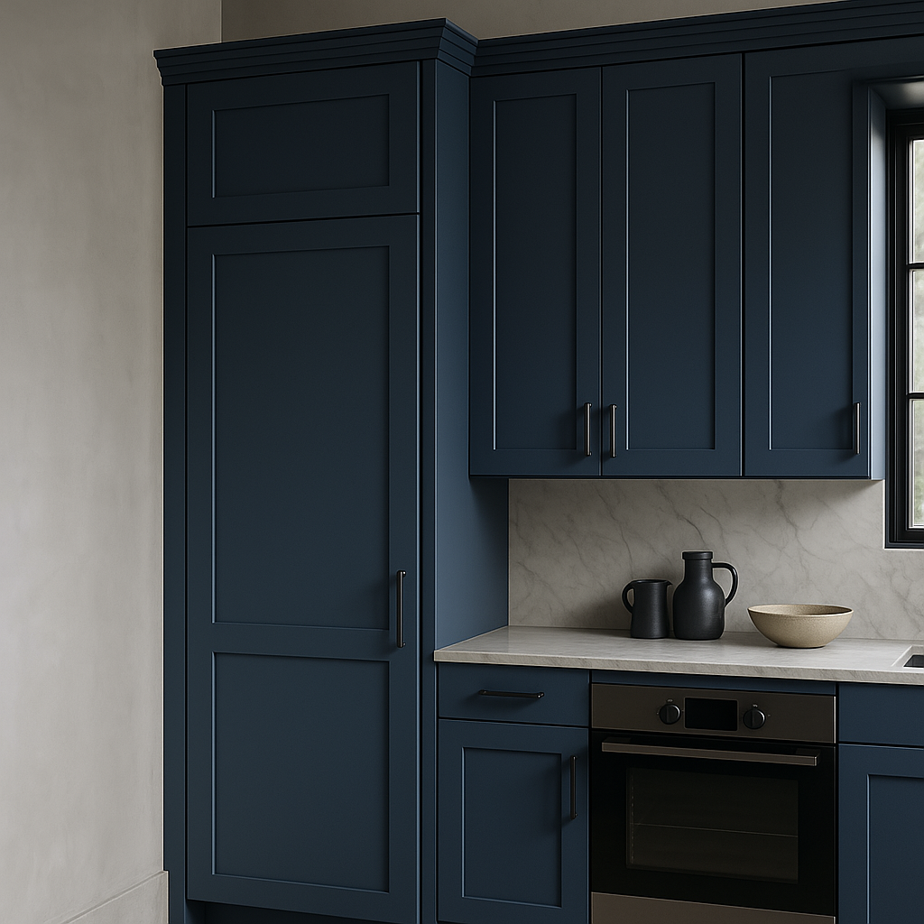 MILL'S PRIDE Valencia Blue Wall Kitchen Cabinet - 12" W x 12" D x 42" H