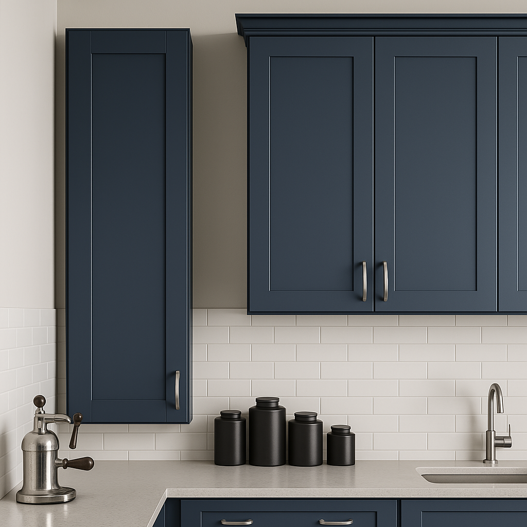 MILL'S PRIDE Valencia Blue Wall Kitchen Cabinet - 12" W x 12" D x 42" H