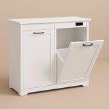 Numhew Ready to Assemble Base Kitchen Trash Can Cabinet with Deodorizer Device