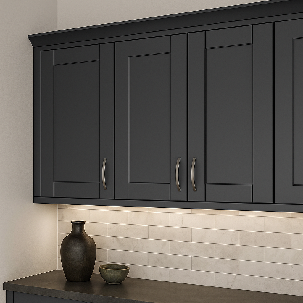 MILL'S PRIDE Richmond Venetian Onyx Plywood Shaker Wall Kitchen Cabinet - 21" W x 12" D x 30" H