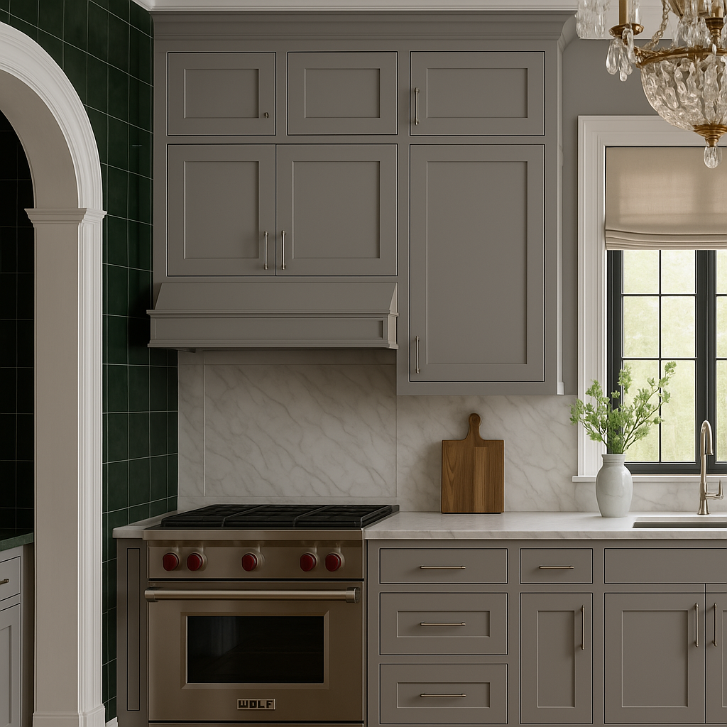 MILL'S PRIDE Richmond Vesuvius Gray Wall Kitchen Cabinet - Ready to Assemble