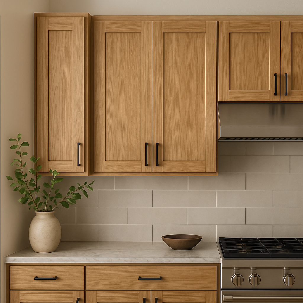 Hampton Bay Avondale White Oak Shaker Wall Kitchen Cabinet, 9x12x30 Inches