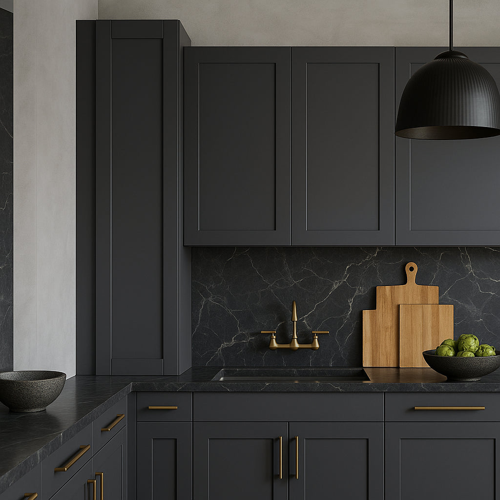 MILL'S PRIDE Richmond Venetian Onyx Plywood Shaker Wall Kitchen Cabinet, 15" W x 12" D x 36" H