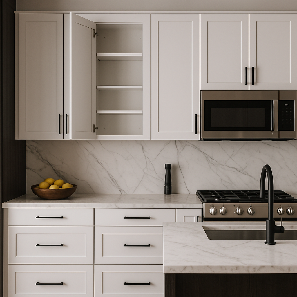 Cambridge Everest Shaker Wall Kitchen Cabinet, White, 15x12x36 in.