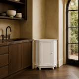 Unbranded White Triangle Corner Bathroom Cabinet with Adjustable Shelf
