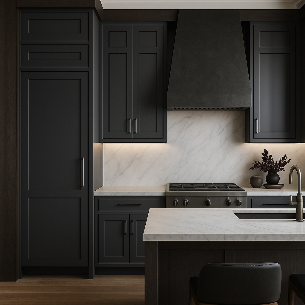 MILL'S PRIDE Richmond Venetian Onyx Plywood Shaker Wall Kitchen Cabinet, 18x12x36 in