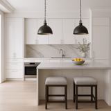 Cambridge Radiance Slab Wall Kitchen Cabinet in White Gloss - 18x12x30