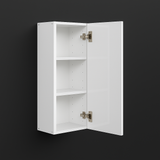 Cambridge Radiance Slab Wall Kitchen Cabinet in White Gloss - 18x12x30