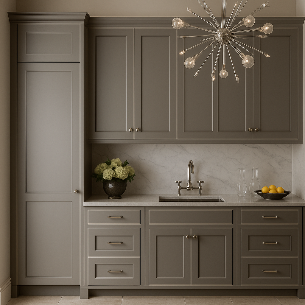 MILL'S PRIDE Richmond Vesuvius Gray Plywood Shaker Wall Kitchen Cabinet
