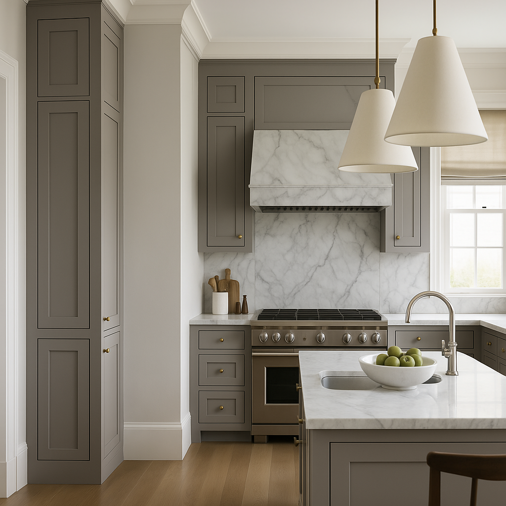 MILL'S PRIDE Richmond Vesuvius Gray Wall Kitchen Cabinet - Ready to Assemble