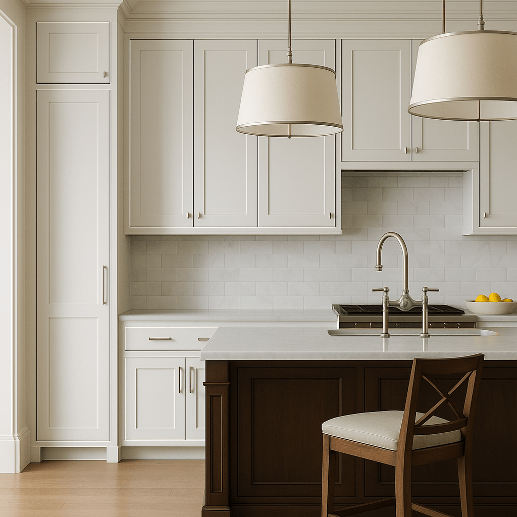 Bremen Cabinetry Shaker Wall Cabinet with Adjustable Shelves, White