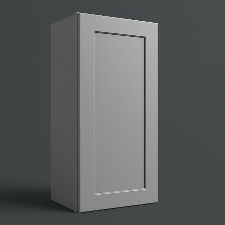 Unbranded Shaker Graystone Wall Kitchen Cabinet, 15 in. W x 12 in. D x 36 in. H