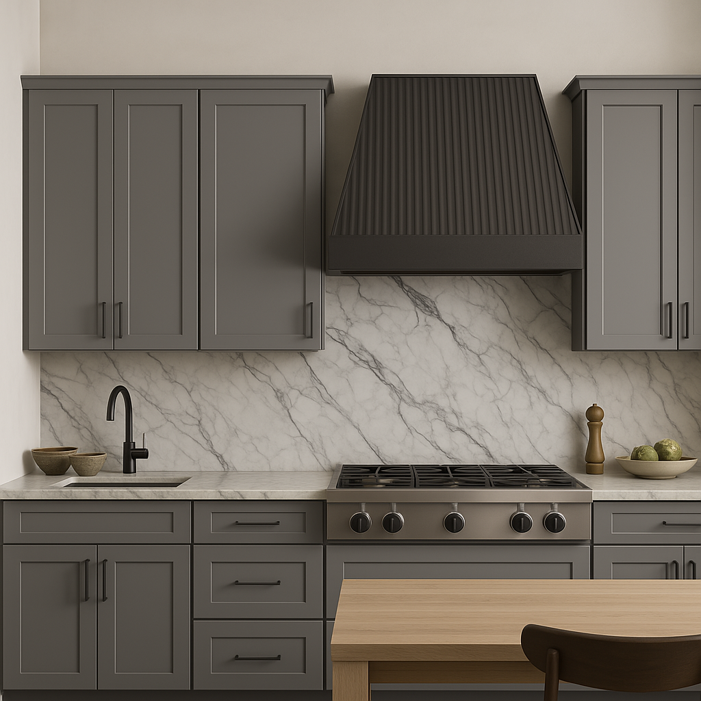 Unbranded Shaker Graystone Wall Kitchen Cabinet, 15 in. W x 12 in. D x 36 in. H